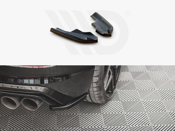 Maxton Design Rear Side Splitters V.4 Vw Golf R Mk8 (2020-)