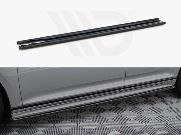 Maxton Design Side Skirts Diffusers Volkswagen Passat R-Line B8 Facelift