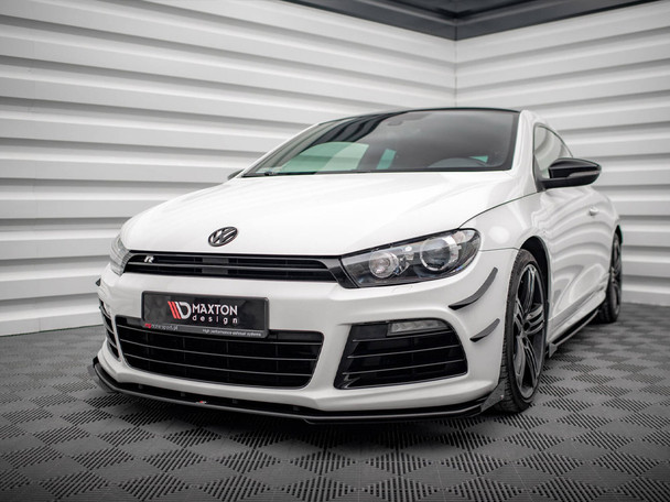 Maxton Design Street PRO Front Splitter + Flaps Volkswagen Scirocco R Mk3