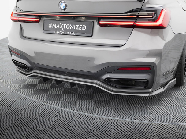 Maxton Design Prepreg Carbon Fiber Rear Splitter BMW 7 M-Pack G11 / G12 Facelift Maxton Design Prepreg Carbon Fiber Rear Splitter BMW 7 M-Pack G11 / G12 Facelift