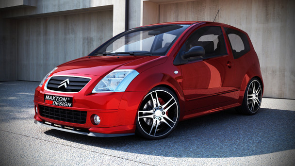 Maxton Design Front Splitter Citroen C2 VTS (2004-2006) - Carbon Look