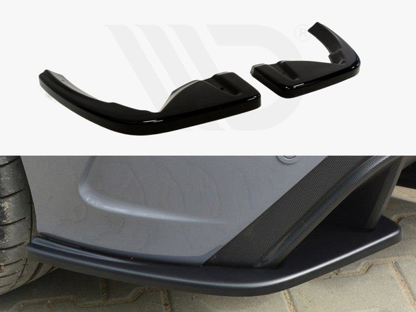 Maxton Design Rear Side Splitters Ford Focus RS Mk3 - Carbon Look