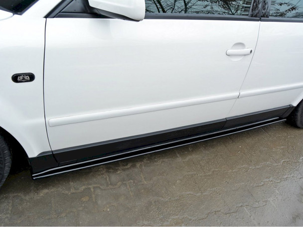 Maxton Design Side Skirts Diffusers VW Passat B5  - Carbon Look