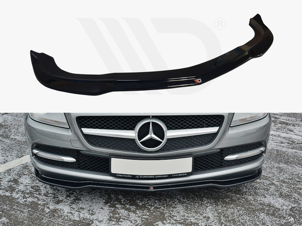 Maxton Design Front Splitter V.1 Mercedes SLK R172 Standard (2011-2015) - Carbon Look