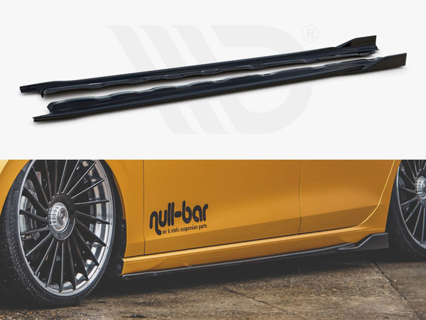 Maxton Design Side Skirts Diffusers V.2 VW Golf Mk8 (2020-) - Textured