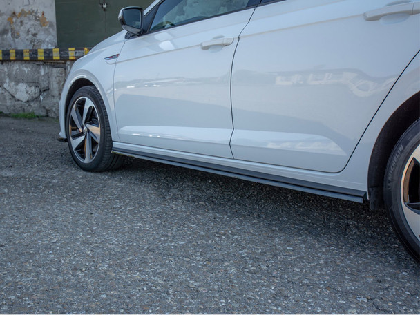 Maxton Design Side Skirts Diffusers Volkswagen Polo GTI / R-Line Mk6 - Textured