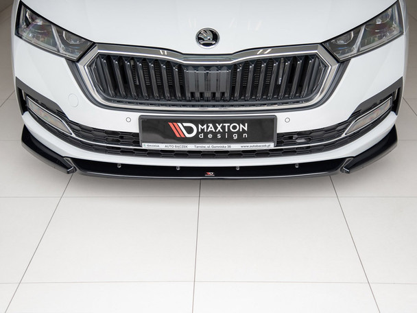Maxton Design Front Splitter V1 Skoda Octavia MK4 (2019-) - Textured