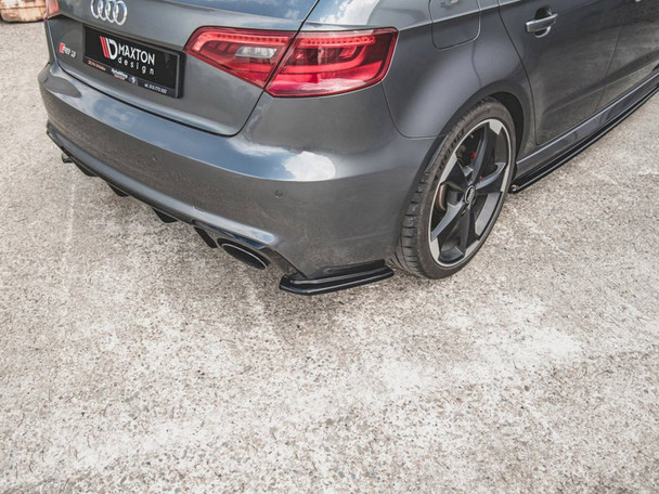 Maxton Design Rear Side Diffusers V1 Audi RS3 8V Sportback (2015-2016) - Carbon Look