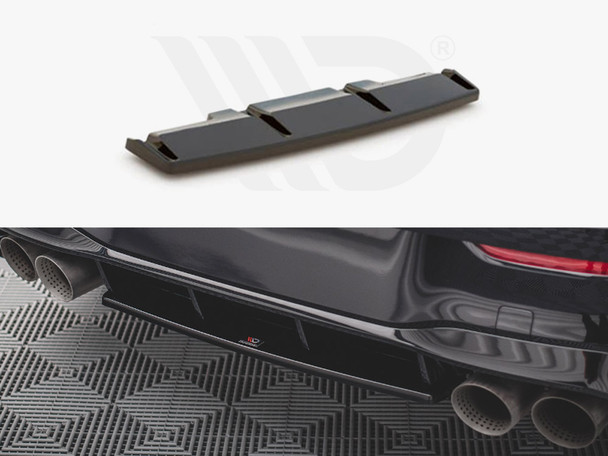 Maxton Design Rear Splitter Volkswagen Golf R Mk8 - Carbon Look