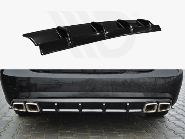 Maxton Design Rear Diffuser Mercedes E-Class 212 63 AMG - Textured