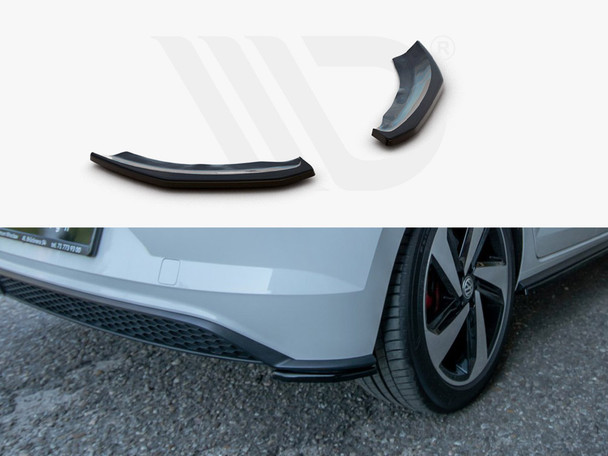 Maxton Design Rear Side Splitters Volkswagen Polo GTI Mk6 - Carbon Look