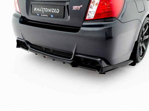 Maxton Design Rear Splitter (Vertical Bars) Subaru Impreza WRX STI Mk3 Facelift