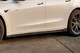 Carbon Fibre V Style Side Skirt - Tesla Model 3