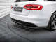 Maxton Design Central Rear Splitter (Vertical Bars) Audi A4 Competition B8 Facelift