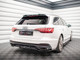 Maxton Design Central Rear Splitter (Vertical Bars) Audi A4 S-Line B9 Facelift
