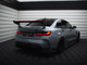 Maxton Design Carbon Spoiler With External Brackets Uprights + LED BMW M3 G80 / M340i G20 / 3 M-Pack G20 / 3 Standard G20