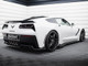 Maxton Design Central Rear Splitter (Vertical Bars) + Rear Side Splitters Chevrolet Corvette C7