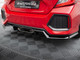 Maxton Design Central Rear Splitter (Vertical Bars) Honda Civic SI Mk10