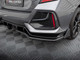 Maxton Design Rear Splitter V.1 (Vertical Bars) Honda Civic Sport Mk10 Facelift