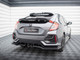 Maxton Design Rear Splitter V.1 (Vertical Bars) Honda Civic Sport Mk10 Facelift