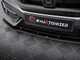 Maxton Design Rear Splitter V.1 (Vertical Bars) + Flaps Honda Civic Sport Mk10 Facelift