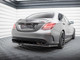 Maxton Design Rear Splitter (Vertical Bars) Mercedes-AMG C63 Sedan / Estate W205 Facelift