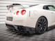 Maxton Design Rear Splitter + Flaps Nissan GTR R35 1st Facelift