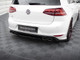 Maxton Design Central Rear Splitter (Vertical Bars) Vw Golf R Mk7