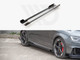 Maxton Design Street PRO Side Skirts Diffusers + Flaps Audi RS3 8V Sportback