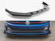 Maxton Design Street PRO Front Splitter + Flaps VW Polo GTI Mk6