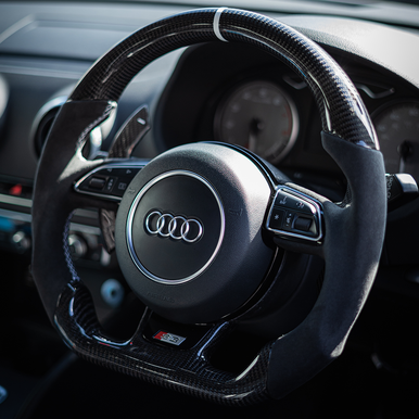 Audi Custom Carbon Fibre Steering Wheel (Older Generation)