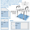 Essential Medical Supply Raised Elevated Toilet Seat Riser for an Elongated Toilet & Vaunn Shower Chair Bath Seat with Padded Arms