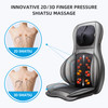 Comfier Shiatsu Neck & Back Massager, 2D/3D Kneading Massage Chair Pad, APP Remote, Chair Massager with Heat & Compression, Seat Massager for Neck and Back Pain Relief, Full Body Massager, Ideal Gifts