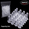 250Pcs 2ml Polypropylene Graduated Microcentrifuge Tubes with Snap Cap,Natural | 4 Assorted PCR Tube Racks, 60-Well