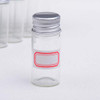 10ml Glass Sample Vials Liquid Clear Small with Screw Caps and Plastic Plugs, Leak-Proof, 12PCS