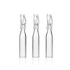 Vial Insert, 6mm Clear Glass Insert with Polyspring, Volume 200ul, Pack of 100