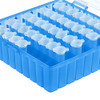 uxcell Centrifuge Tube Freezer Storage Box 100 Places Waterproof Polypropylene Lockable Cryogenic Holder Rack for 1.5/1.8/2ml Microcentrifuge Tubes Vials Samples, Blue