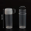 SBYURE 120 Pieces 5 ML Plastic Sample Bottles Vial Storage Mini Clear Storage Case with Lid Vial Storage Container Test Tube for Small Items