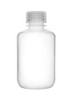 6PK Reagent Bottles, 125ml - Narrow Mouth with Screw Cap - Polypropylene - Translucent - Eisco Labs