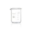 ULAB Glass Beakers Shot Glass, Vol. 50ml, 3.3 Borosilicate Griffin Low form with Printed Graduation, Pack of 4, UBG1019