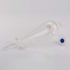 StonyLab Borosilicate Glass 500ml Heavy Wall Conical Separatory Funnel with 24/29 Joints and PTFE Stopcock - 500ml