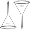 100mm Glass Funnel, Short Stem, Borosilicate Glass, Heavy Wall, Karter Scientific 213V12 (Pack of 2)