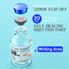 Sterile Empty Vials with Self Healing Injection Port,with Flip Off Aluminum Cap,Sterile Package (30ml,10)