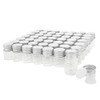 5ml Glass Vials with Screw Caps and Plastic Stoppers, Small Clear Liquid Sample Vial, Leak-Proof Vial, 50PCS