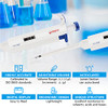 Four E's Scientific Laboratory 0.5-10 uL Single-Channel Adjustable Volume Pipettors (White) (0.5-10 uL)