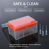 100uL Filtering Pipette Tips - Four E's Scientific Universal Filter Pipettor Tips 100ul Racked Non-pyrogenic DNAse/RNAse Free Autoclavable 10 Racks 96 Tips/Rack (960 Tips)