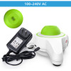 Mini Vortex Mixer with Extra Interchangeable Silicone Cap, 5600rpm, Four E's Scientific Lab Vortex Shaker with USB Interface for Charging, Touch Function, 6mm Orbital Diameter, Green