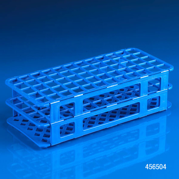 Snap-N-Rack Tube Rack for 16mm and 17mm Tubes, 60-Place, PP, Blue