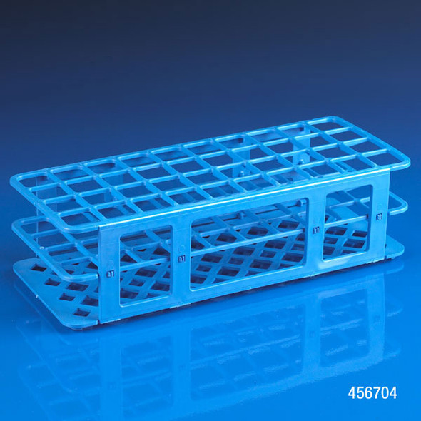 Snap-N-Rack Tube Rack for 25mm Tubes, 40-Place, PP, Blue