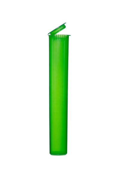 120 ml, 500 Pack, GREEN Pop Top Blunt Tubes for flower packaging